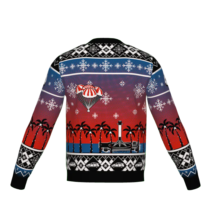 Crew Launch Christmas - Crew Dragon Knitted Sweater - Image 4