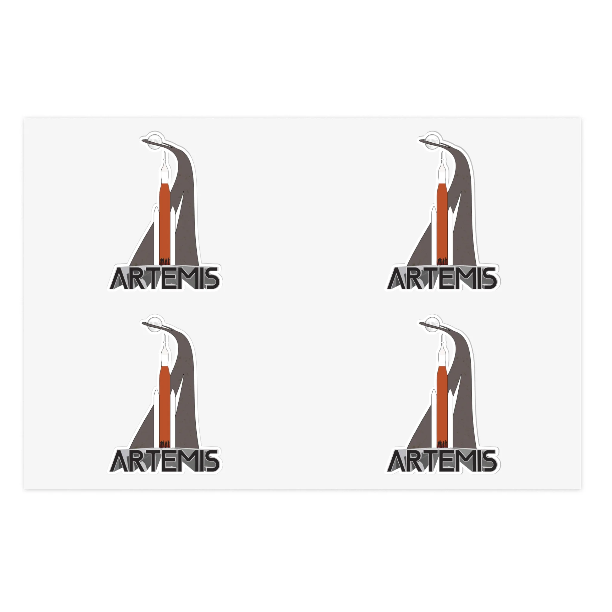 Artemis II Vintage - Sticker Sheet - Image 3