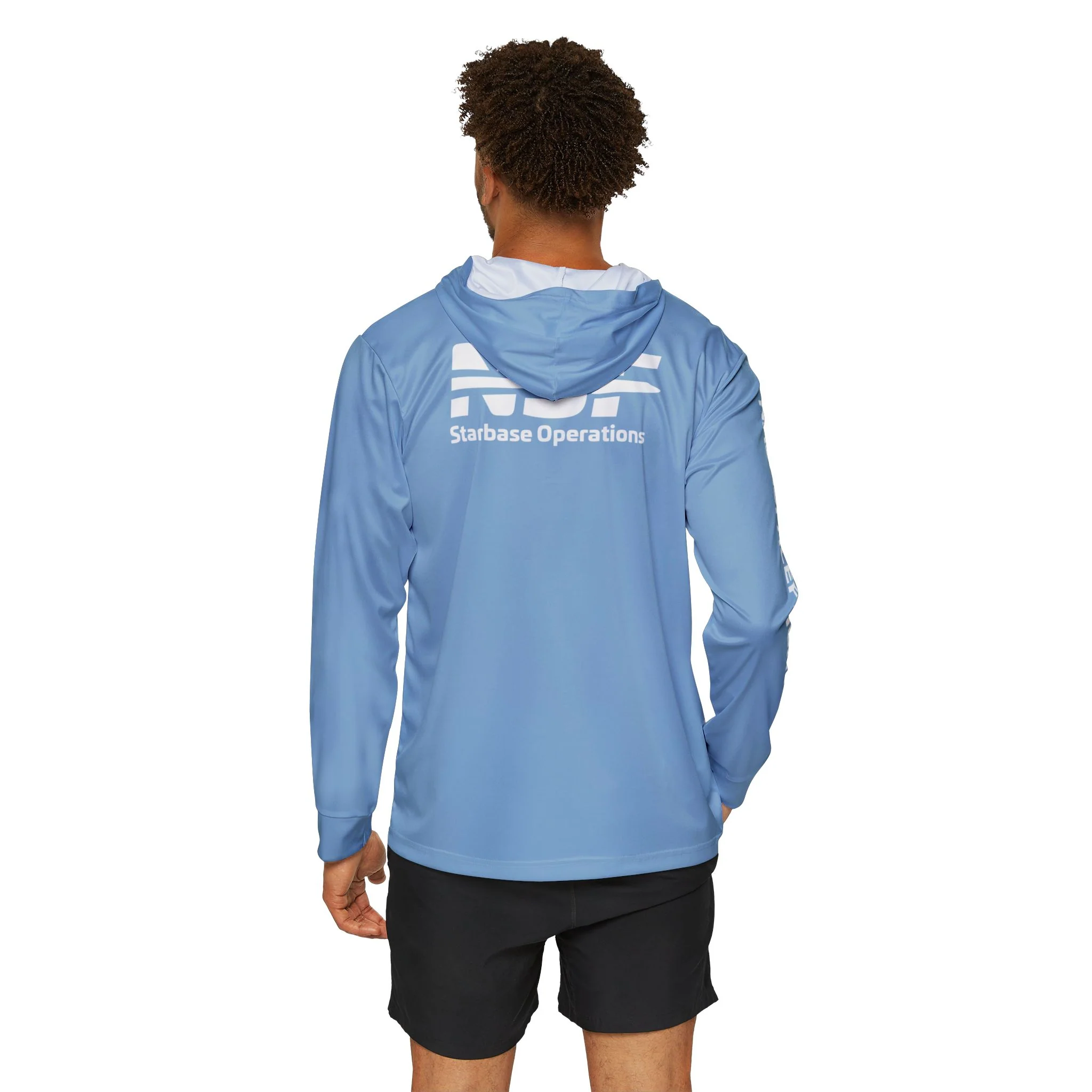 Blue and White Starbase Sun Shirt - Image 4