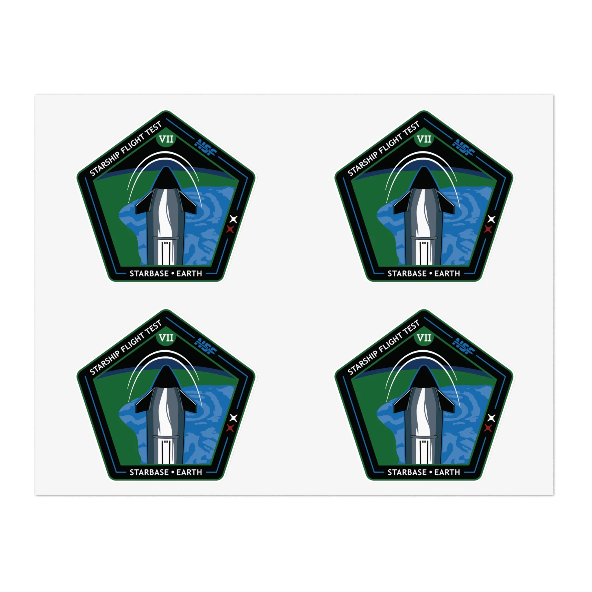 Starship Patch 7 Sticker Sheet - Image 2