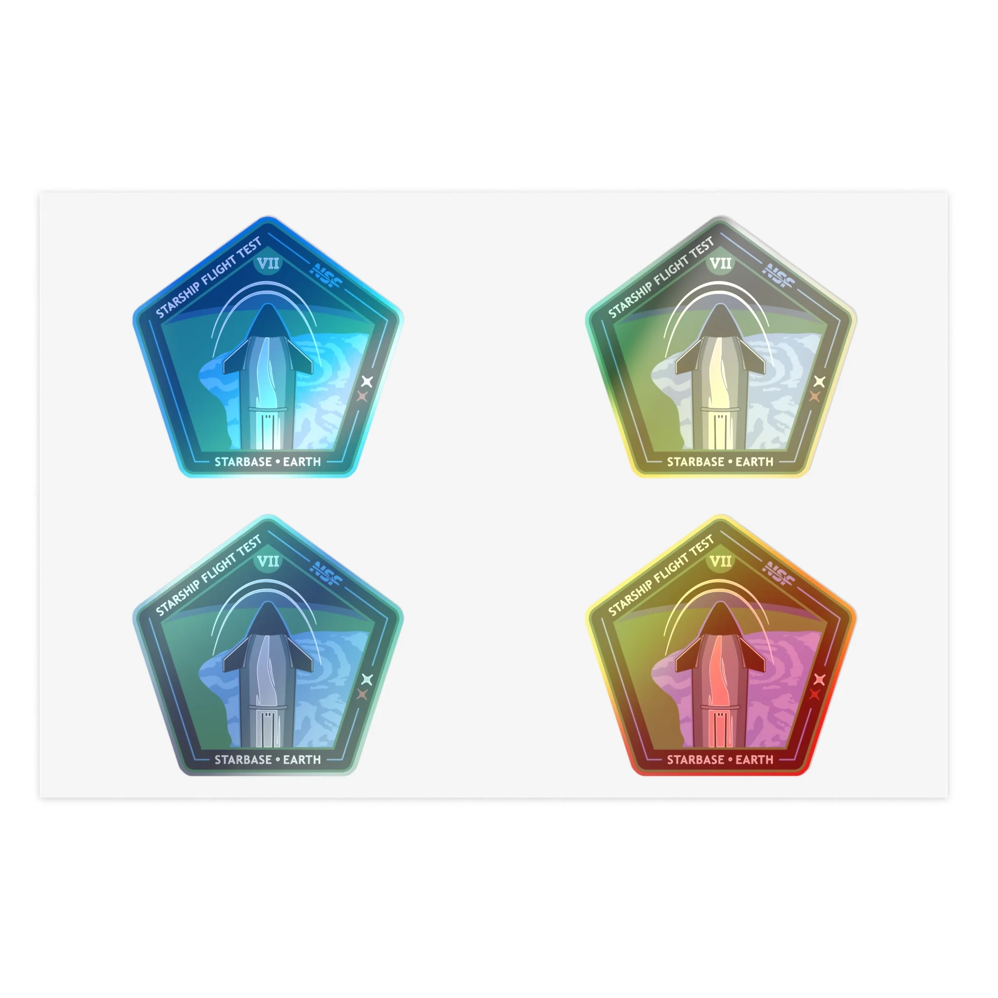 Starship Patch 7 Sticker Sheet - Image 3