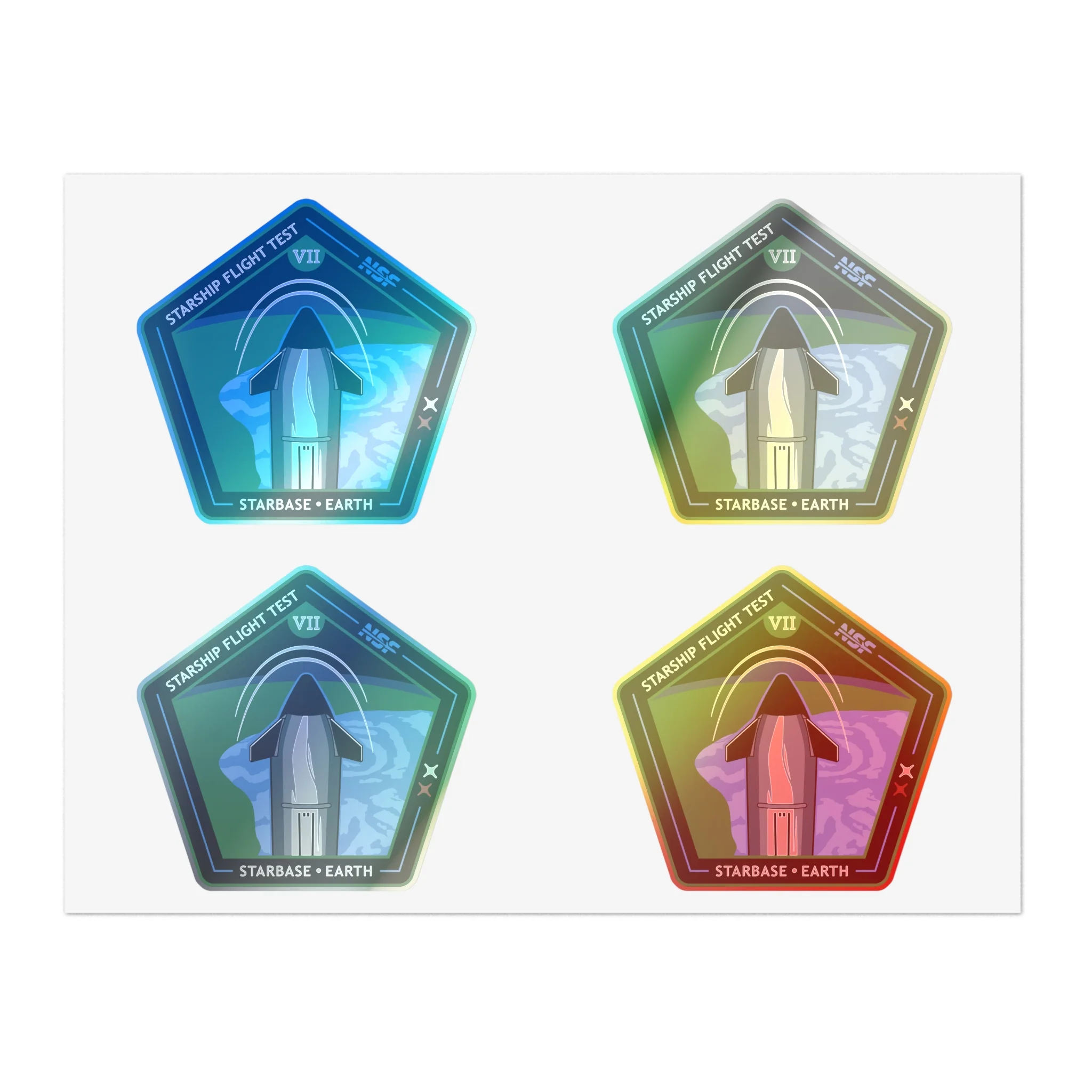 Starship Patch 7 Sticker Sheet - Image 4