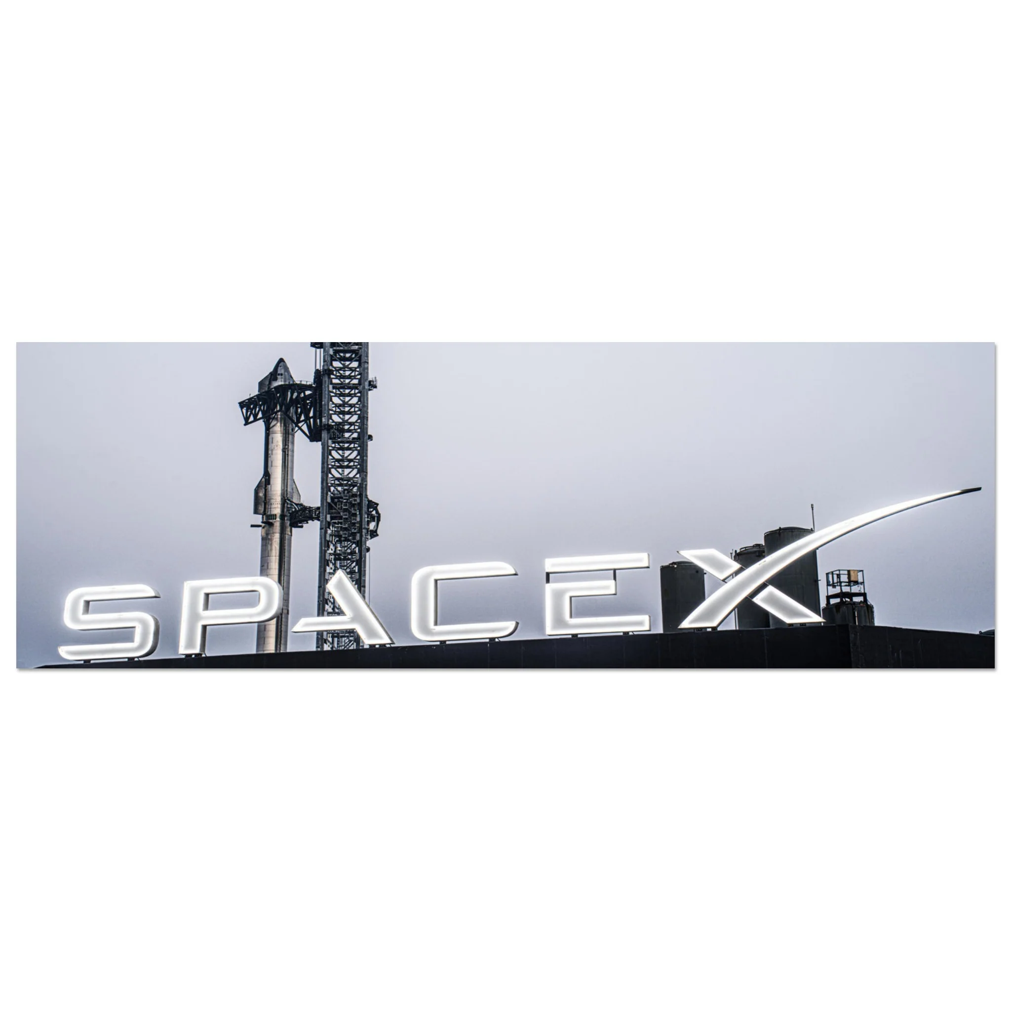 Flight 4 & SpaceX, an Anamorphic Print