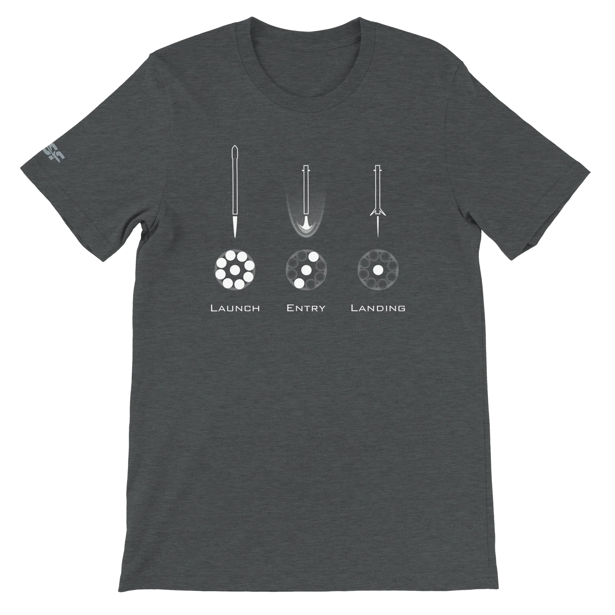 Launch, Entry, Landing - Falcon Edition - Unisex T-shirt - Image 14
