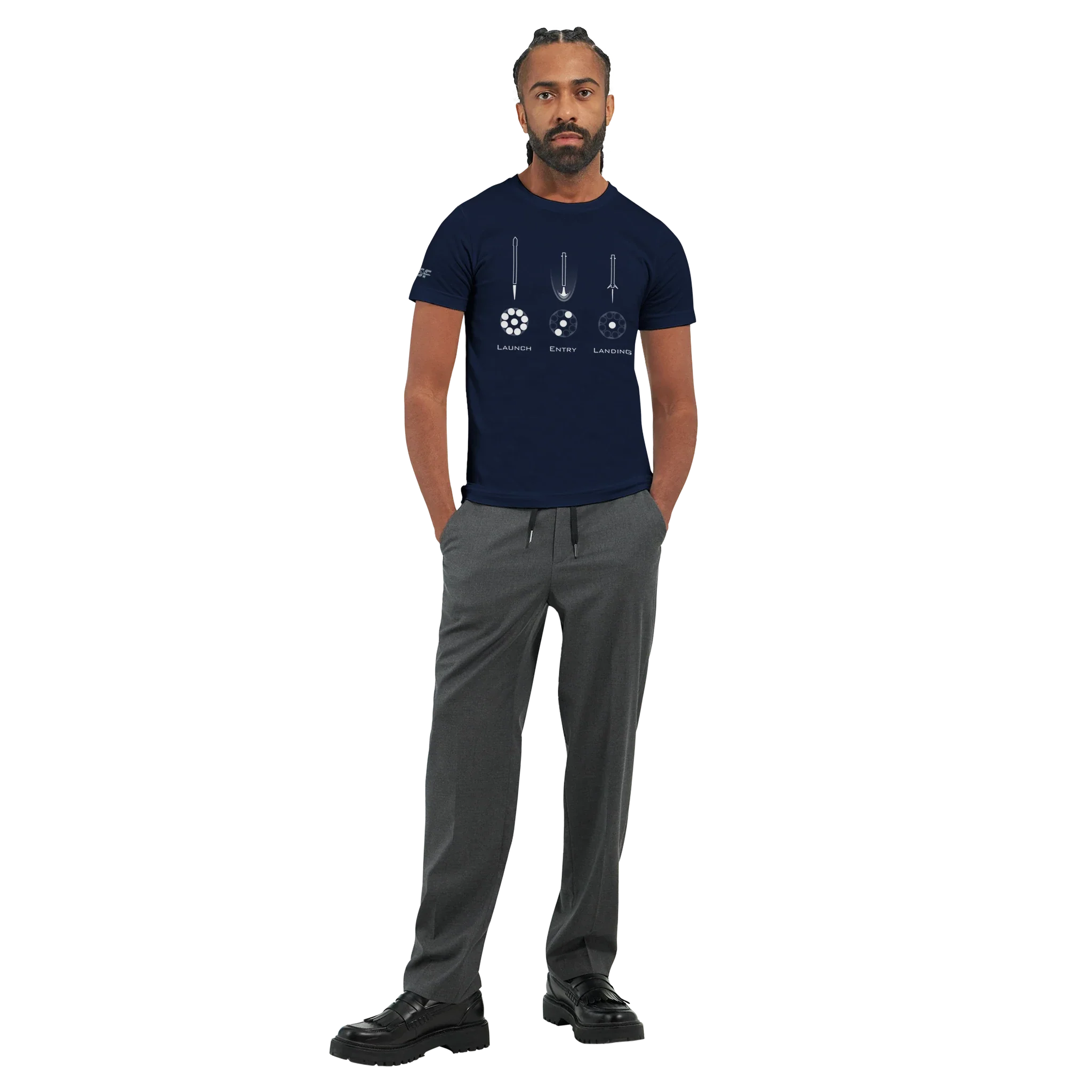 Launch, Entry, Landing - Falcon Edition - Unisex T-shirt - Image 18