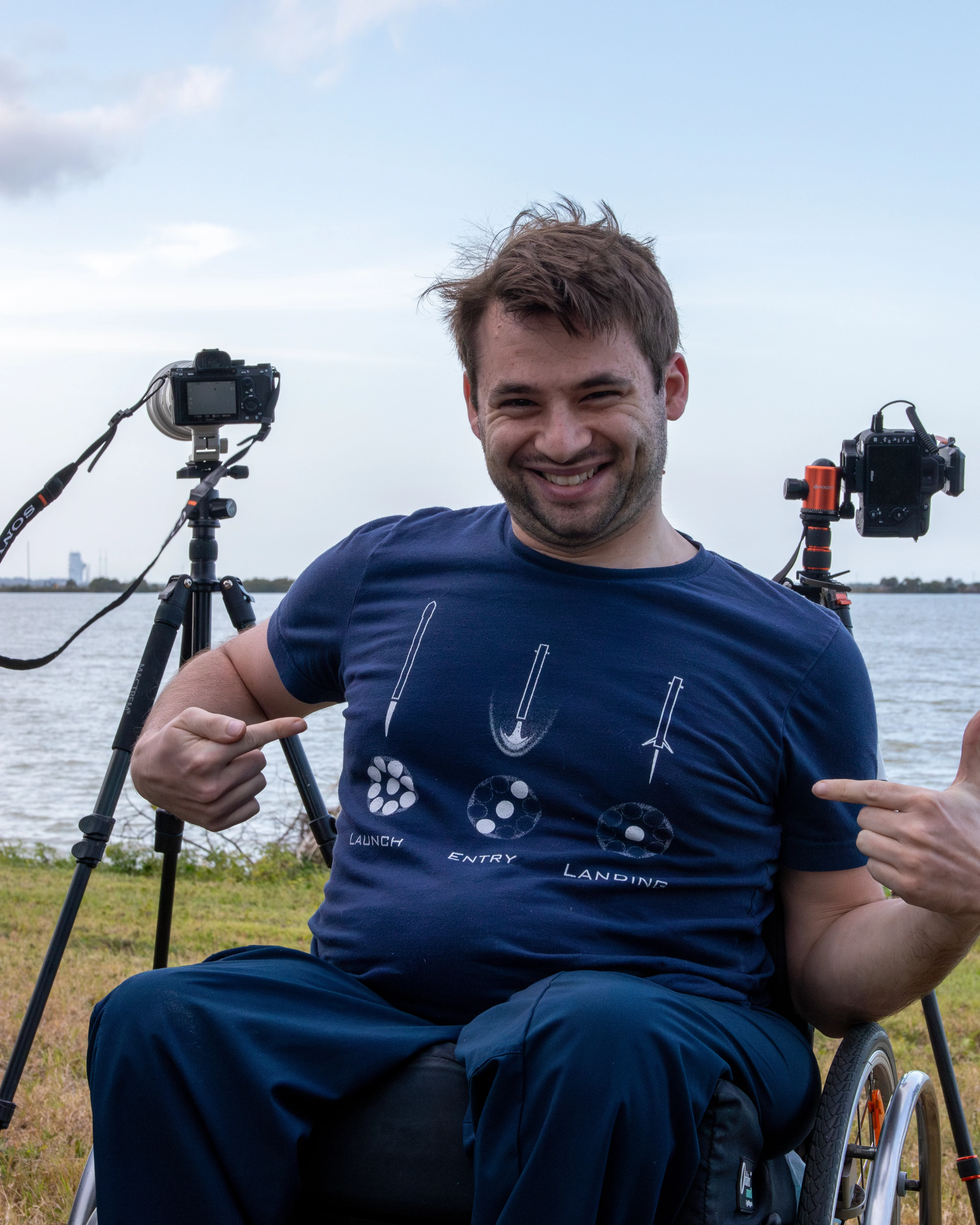 Launch, Entry, Landing - Falcon Edition - Unisex T-shirt - Image 3