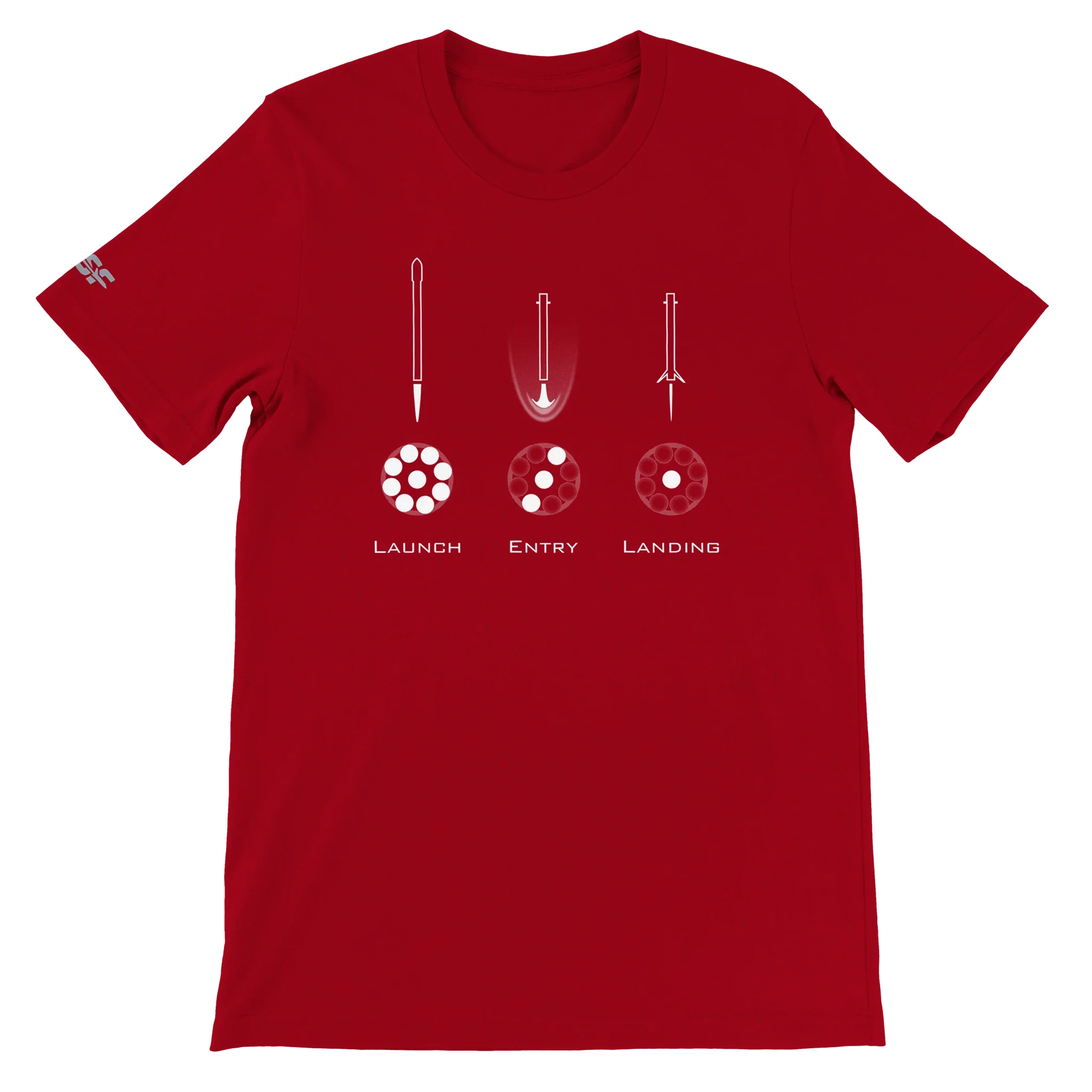 Launch, Entry, Landing - Falcon Edition - Unisex T-shirt - Image 6