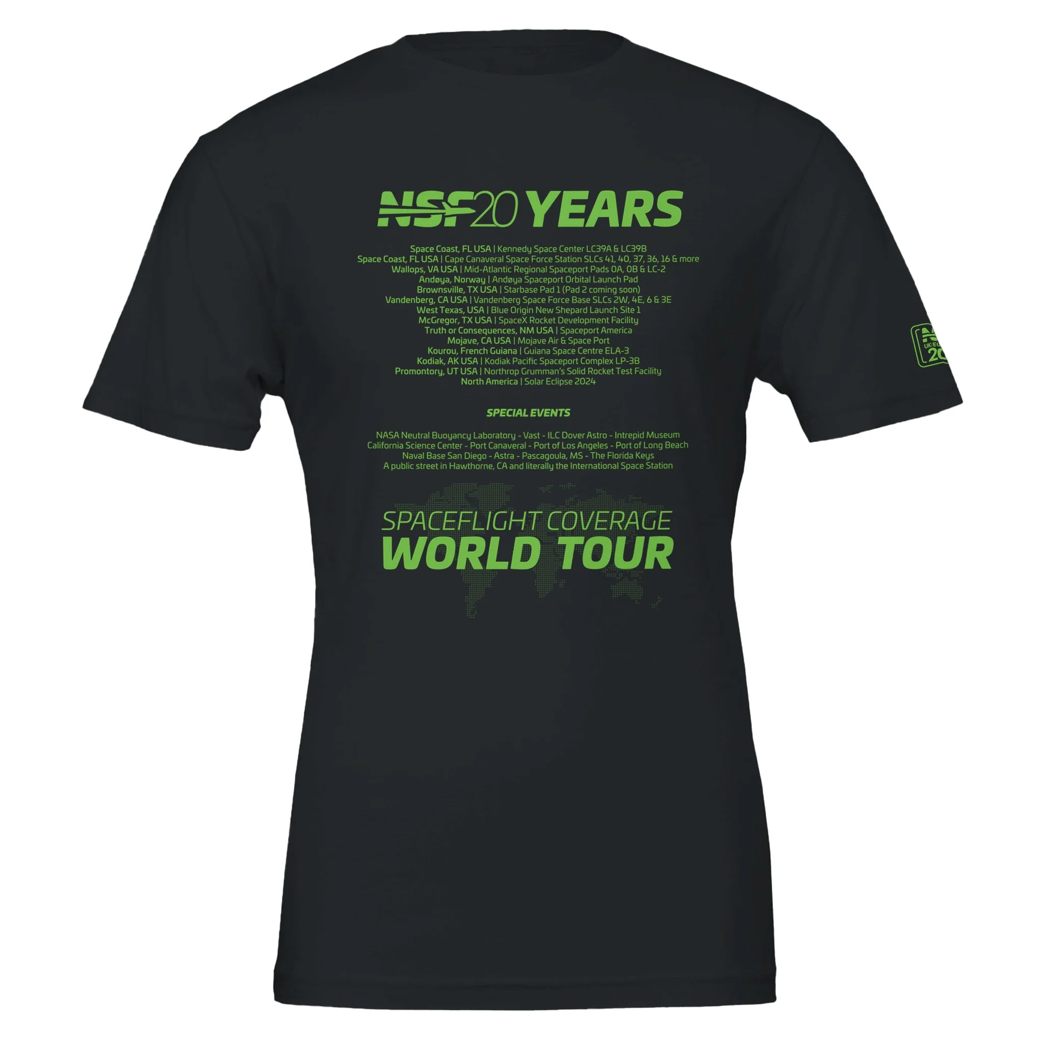 NSF UK/EU Meet Up Tour - Unisex T-Shirt ( Green & Black) - Image 2