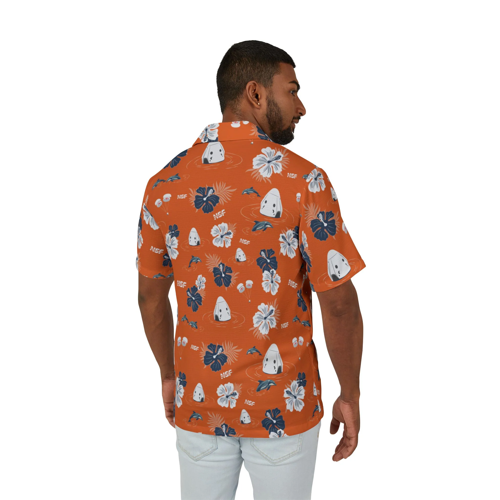 Orange Dragon Hawaiian Shirt - Image 4