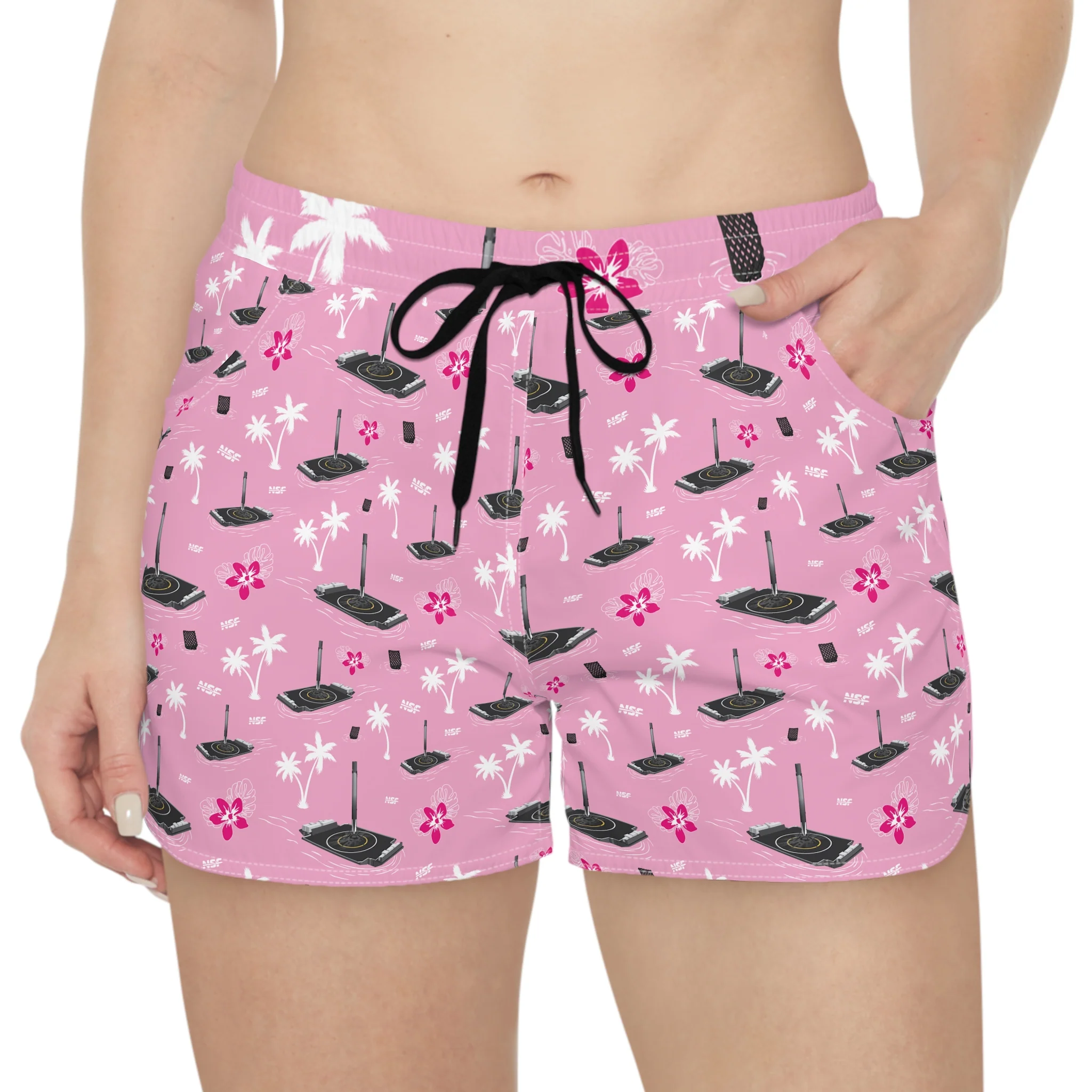 Pink Droneship Hawaiian Shorts - Image 4