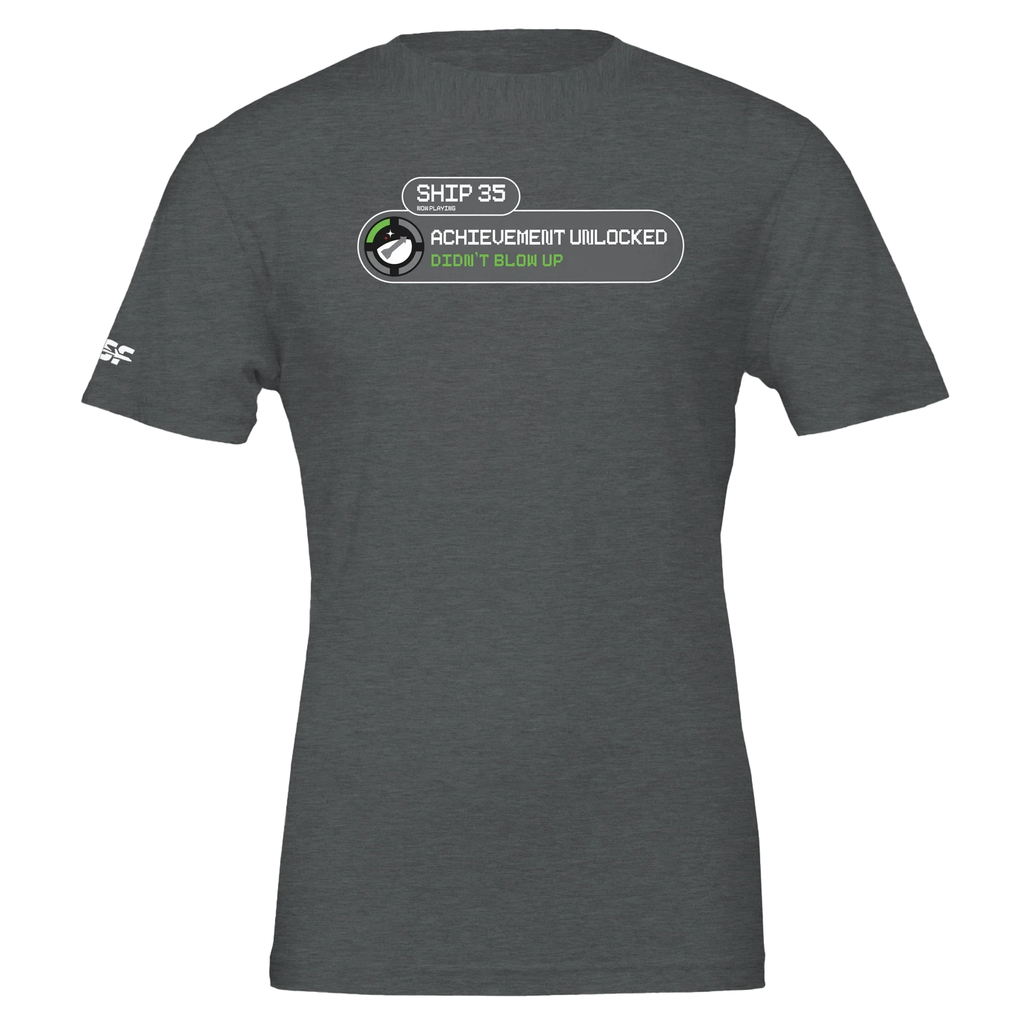 Ship 35 - Achievement Unlocked! - Unisex T-shirt - Image 3