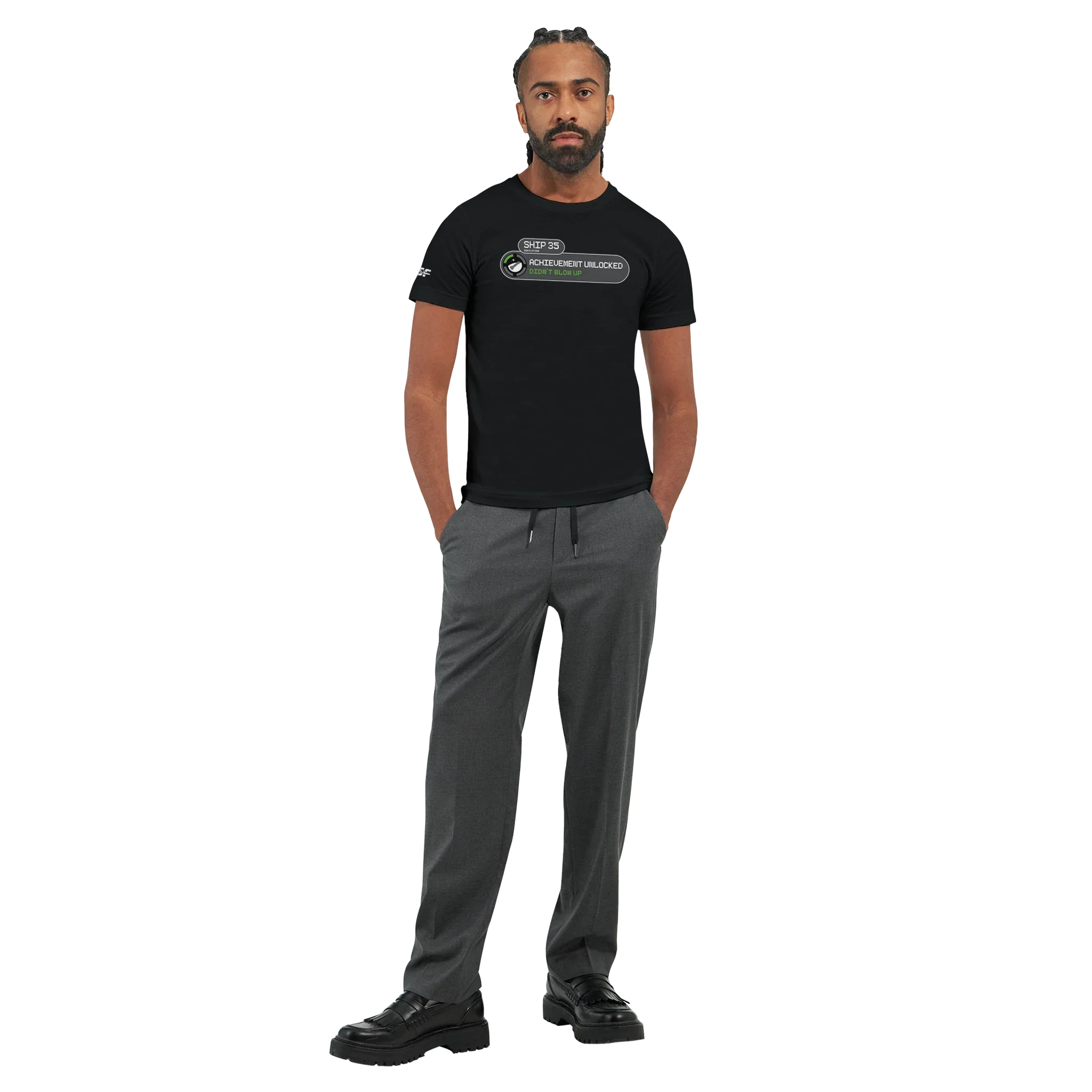 Ship 35 - Achievement Unlocked! - Unisex T-shirt - Image 6