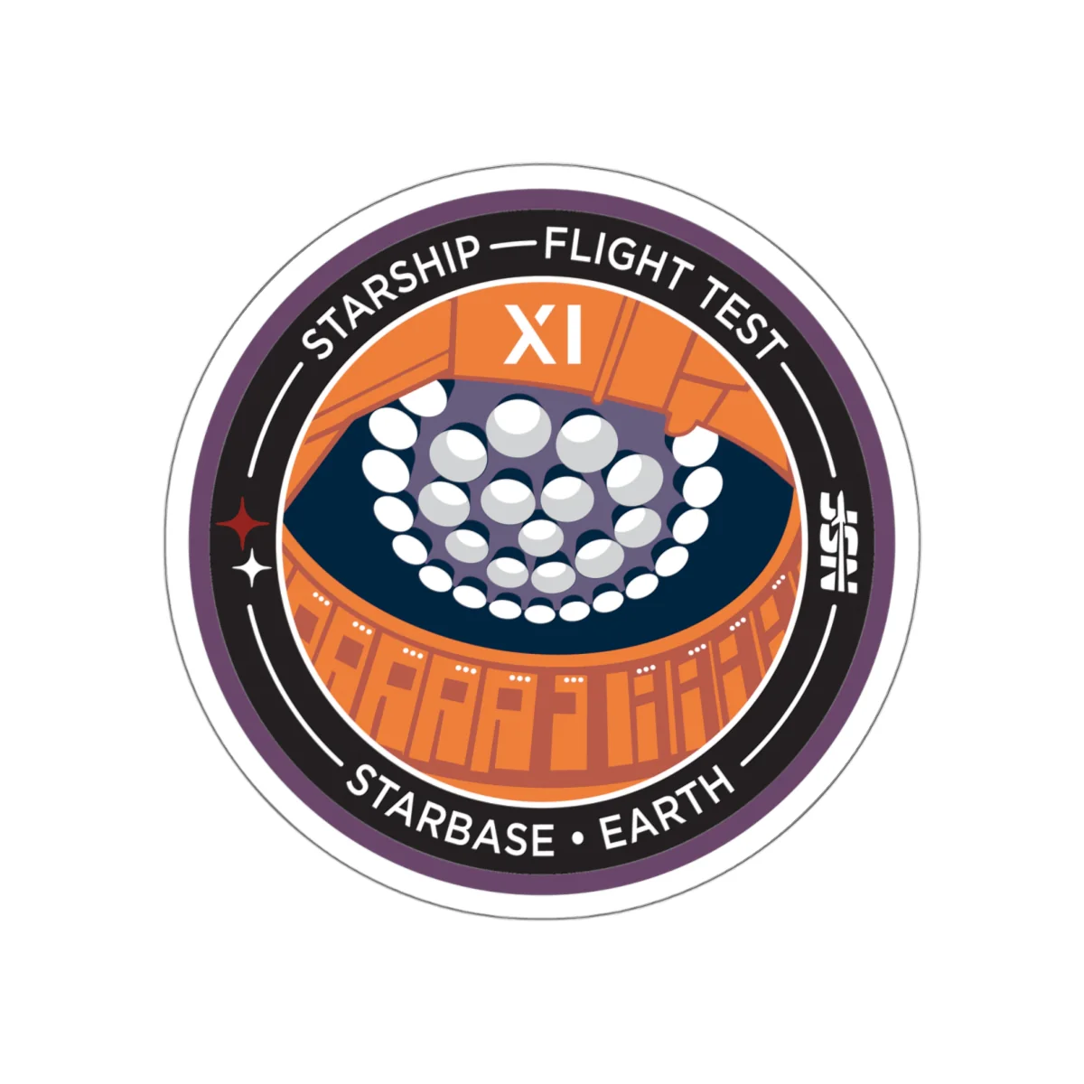 Starship Flight 11 - Sticker
