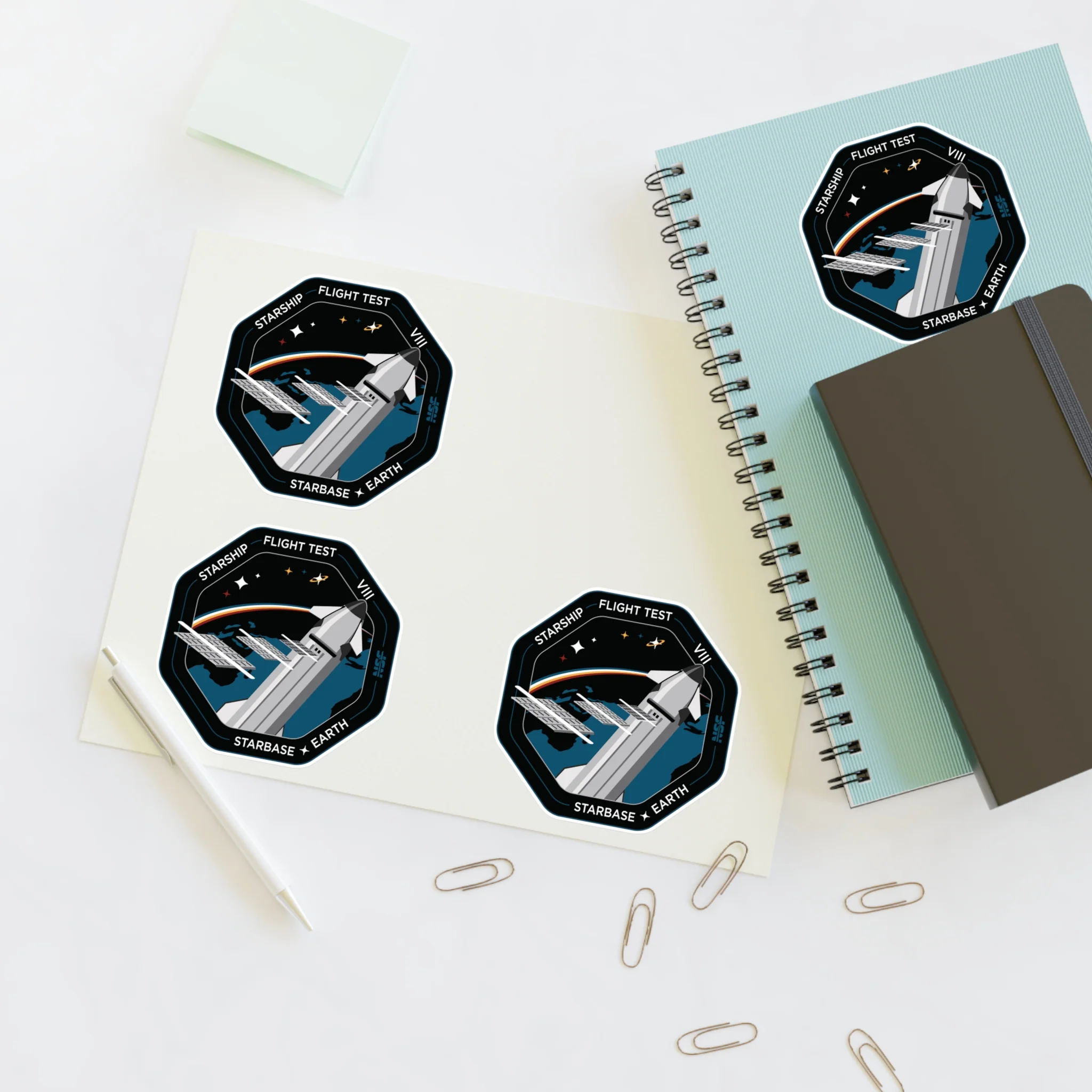 Starship Flight Patch 8 Sticker Sheet - Image 10