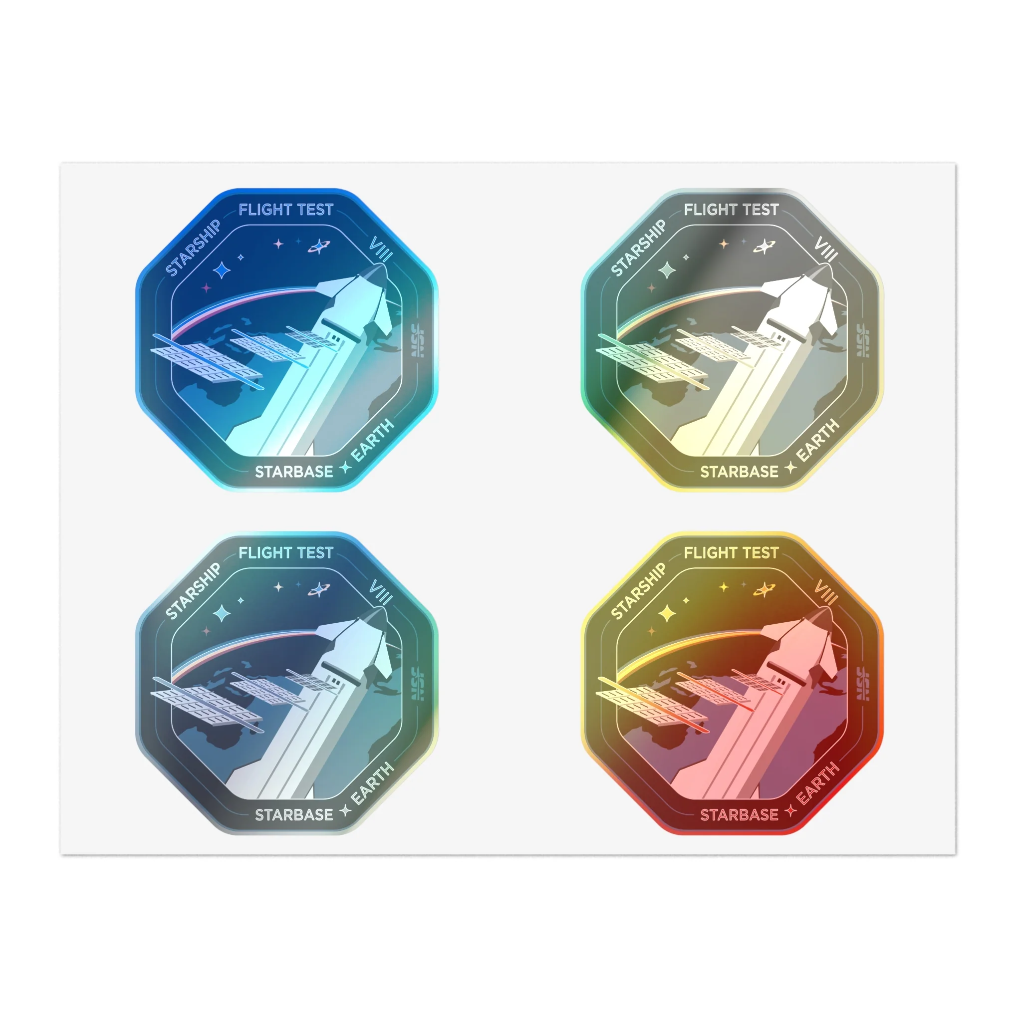 Starship Flight Patch 8 Sticker Sheet - Image 4