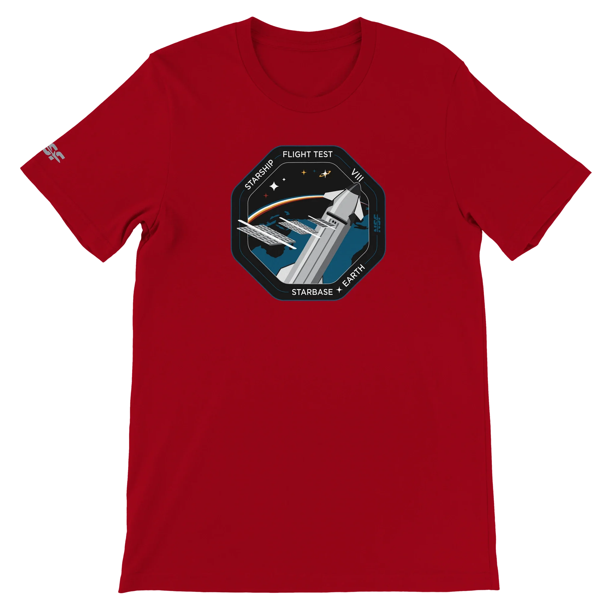 Starship Flight Test 8 - Unisex T-shirt - Image 13