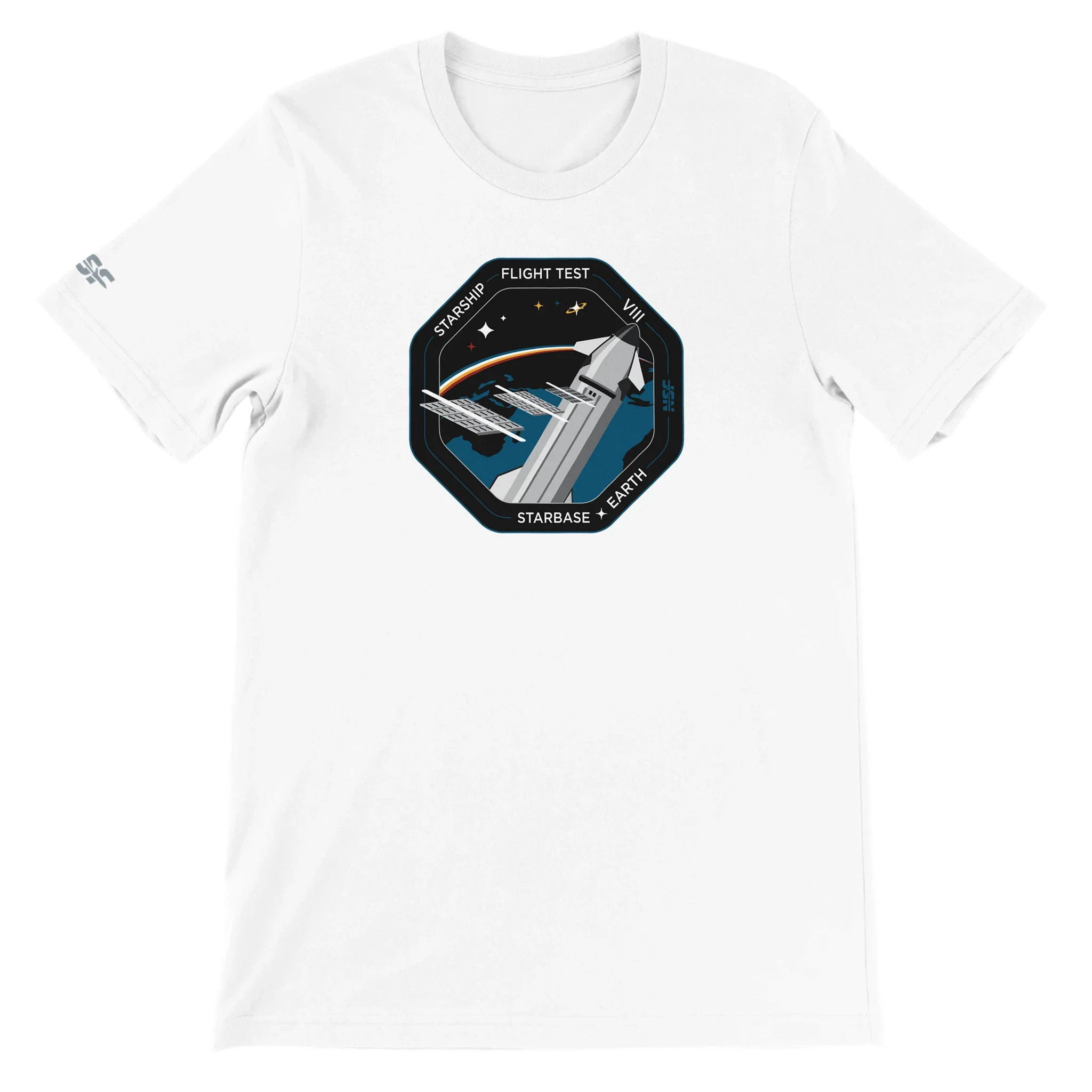 Starship Flight Test 8 - Unisex T-shirt - Image 14