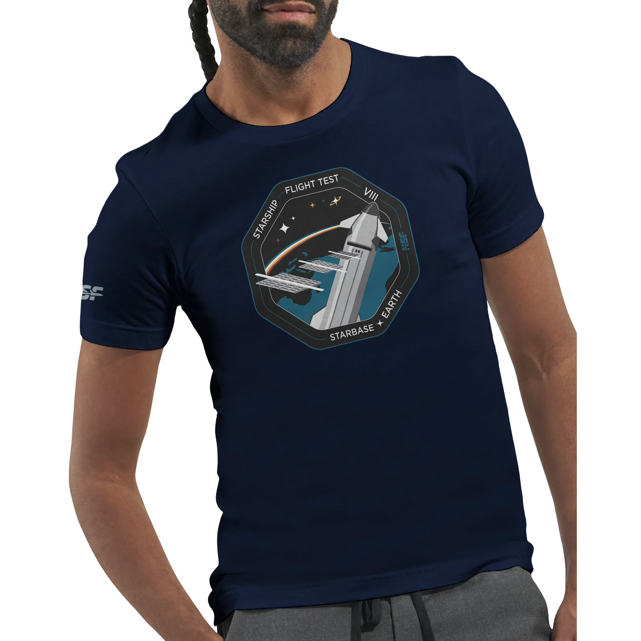 Starship Flight Test 8 - Unisex T-shirt - Image 17