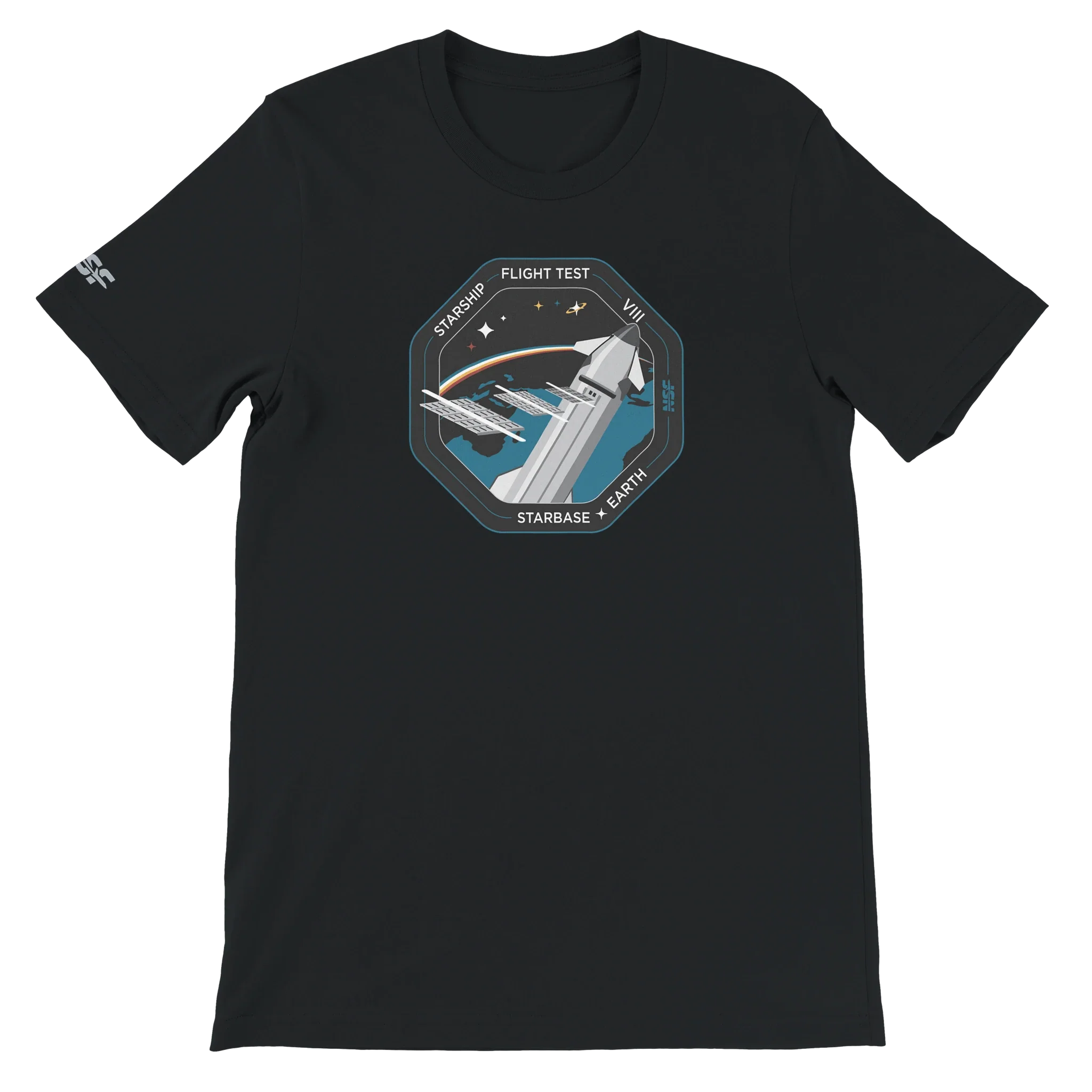 Starship Flight Test 8 - Unisex T-shirt - Image 5