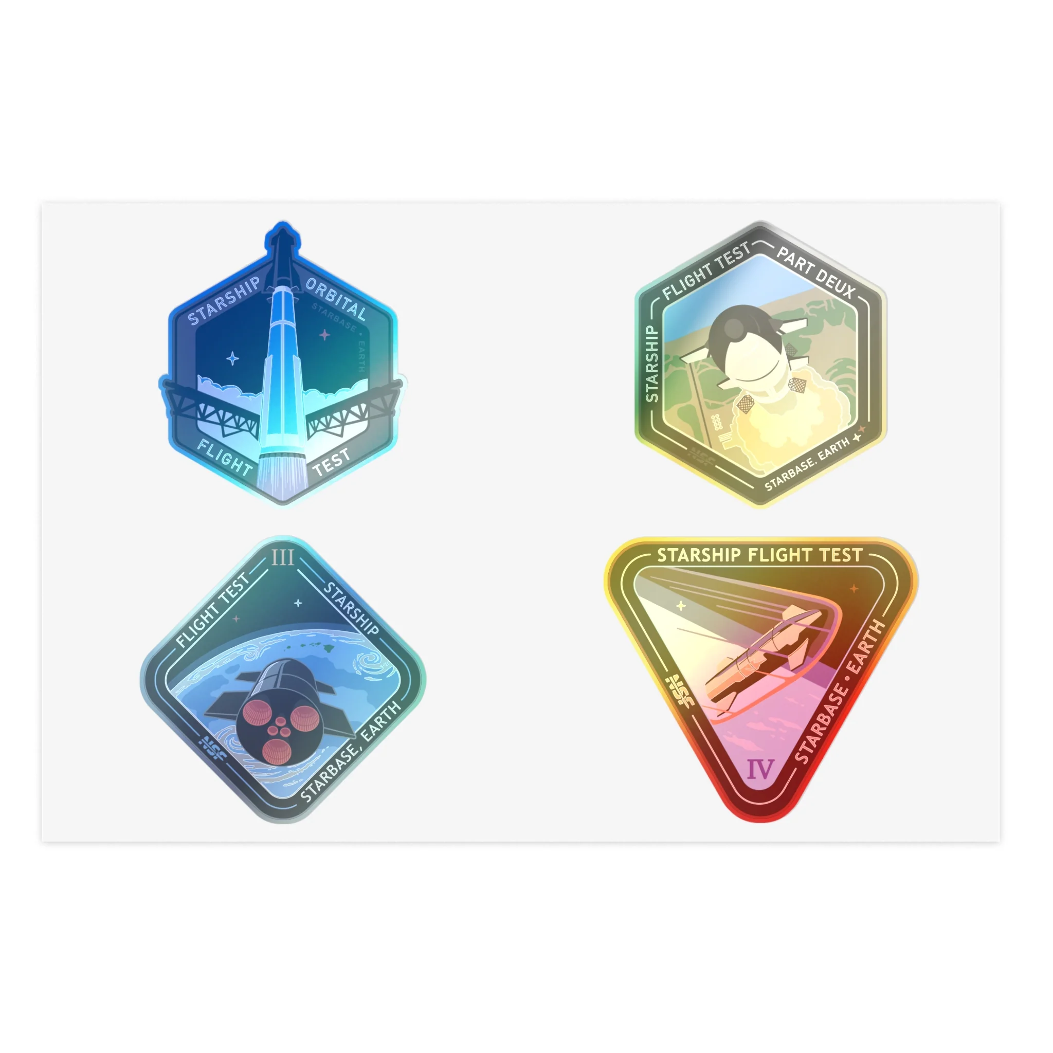 Starship Patch 1-4 Sticker Sheet - Image 3