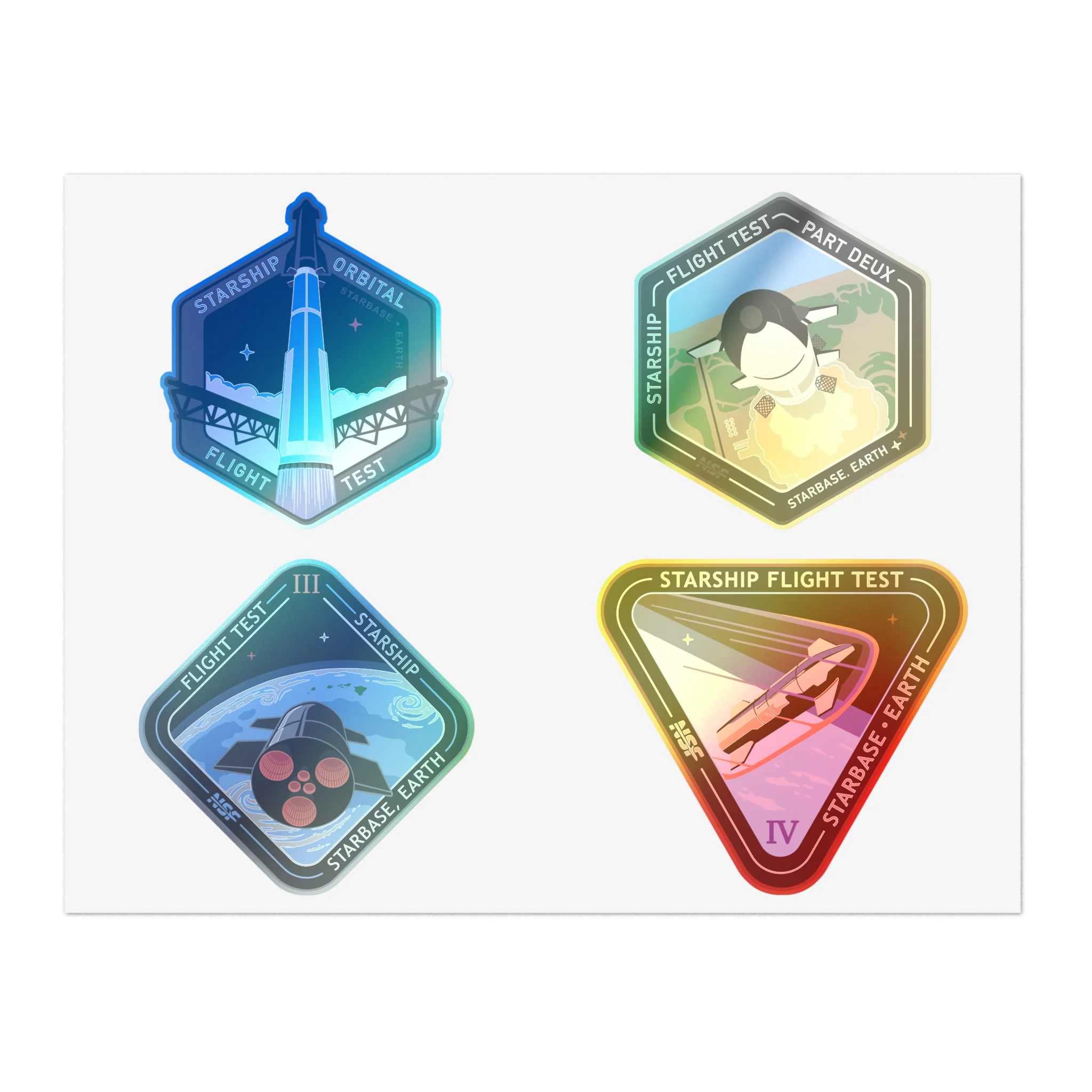 Starship Patch 1-4 Sticker Sheet - Image 4