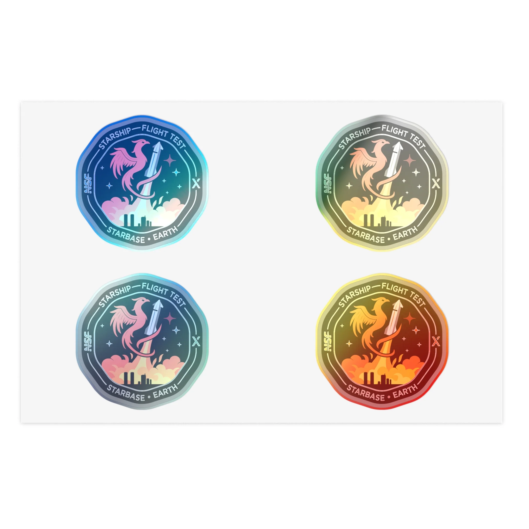 Starship Patch 10 Sticker Sheet - Image 3