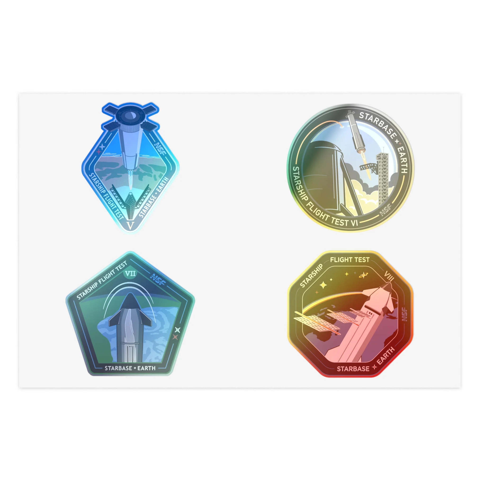 Starship Patch 5/6/7/8 Sticker Sheet - Image 3