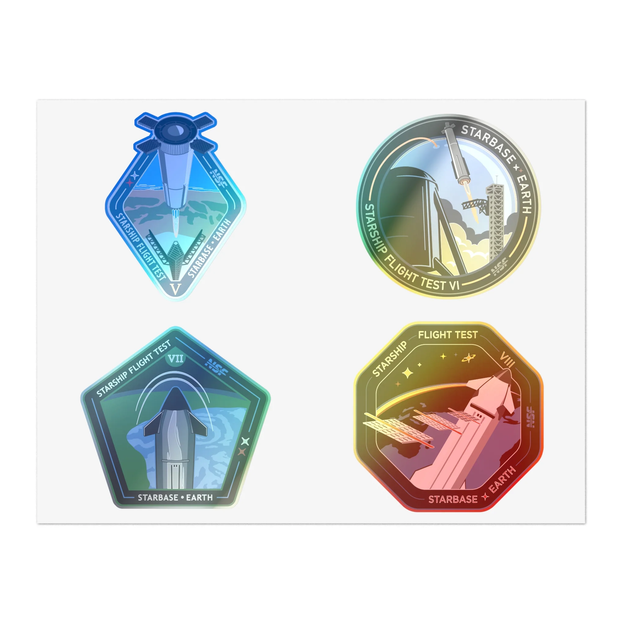 Starship Patch 5/6/7/8 Sticker Sheet - Image 4