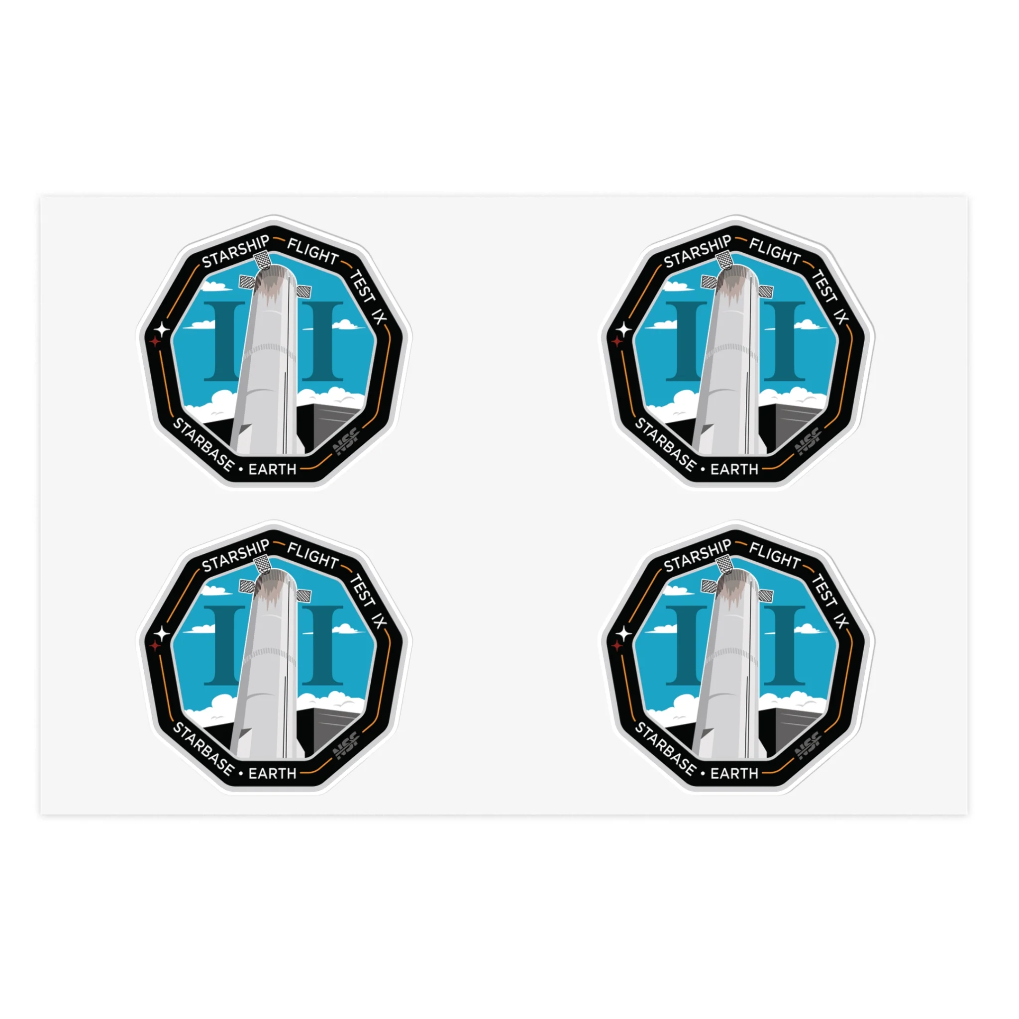 Starship Patch 9 Sticker Sheet