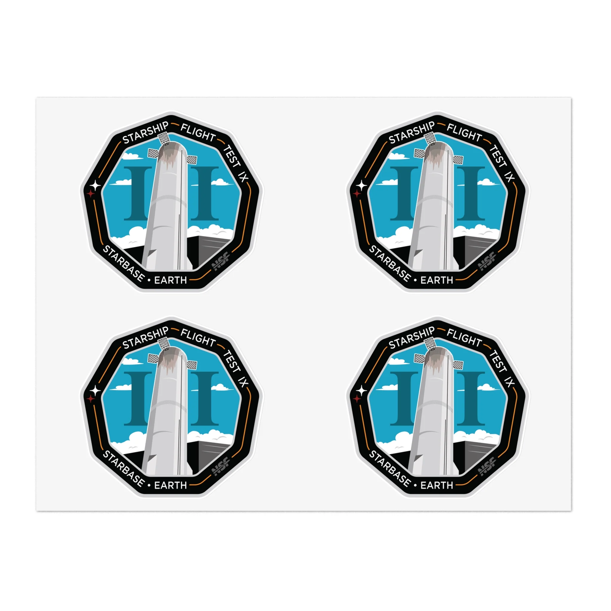 Starship Patch 9 Sticker Sheet - Image 2