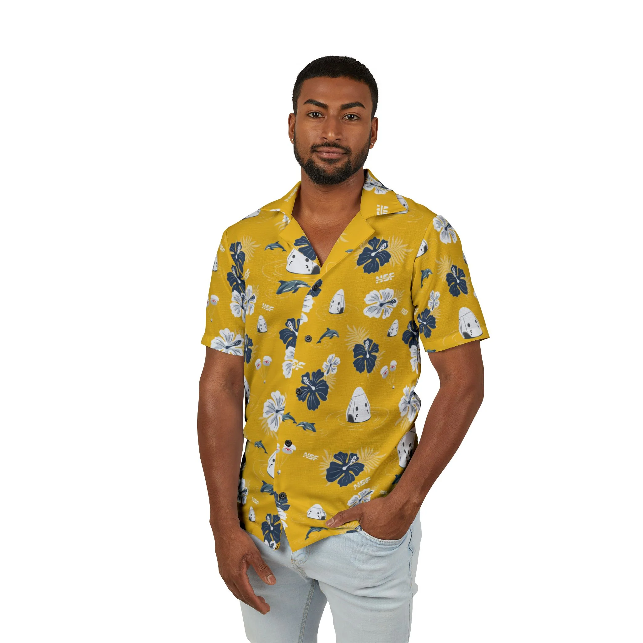 Yellow Dragon Hawaiian Shirt - Image 3
