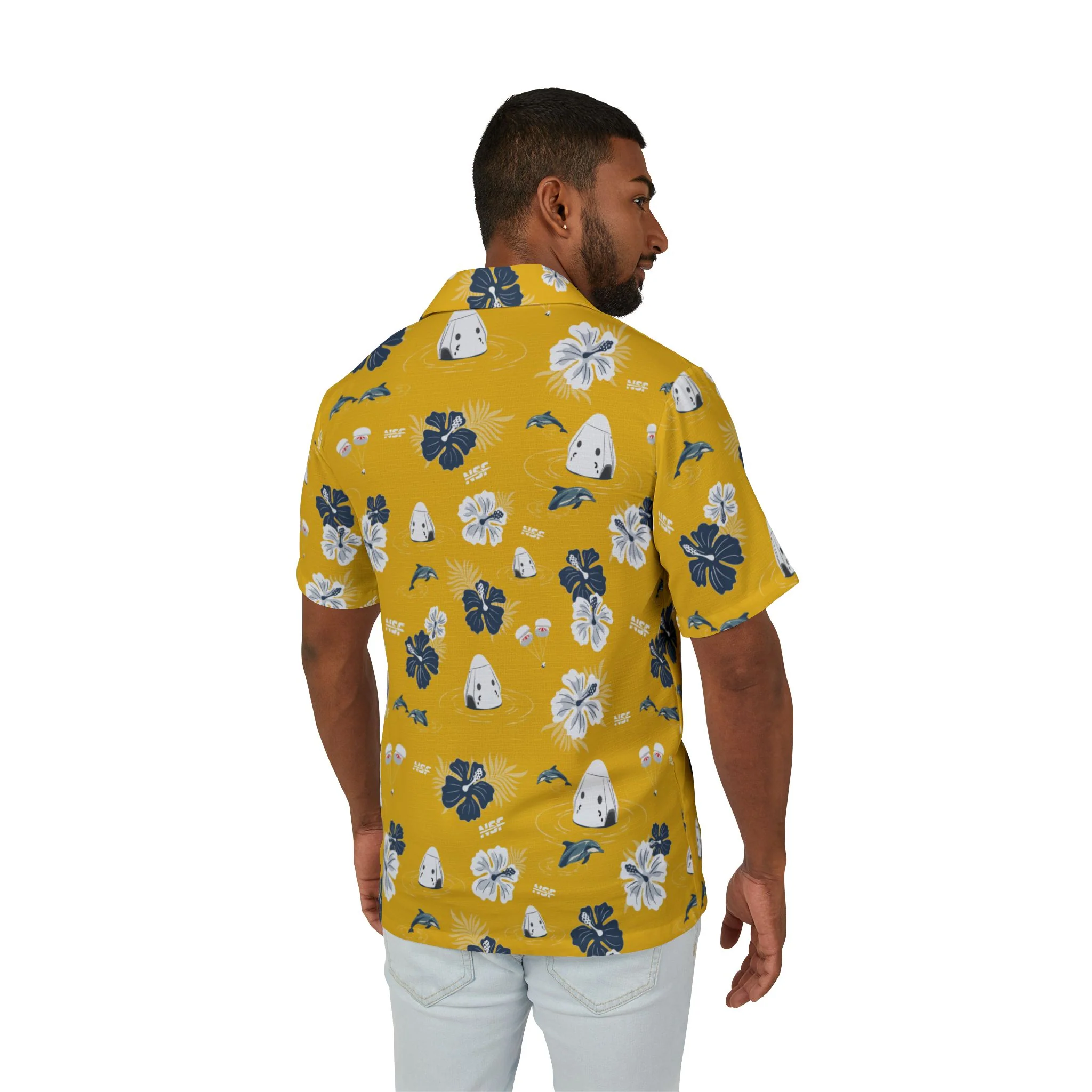 Yellow Dragon Hawaiian Shirt - Image 4